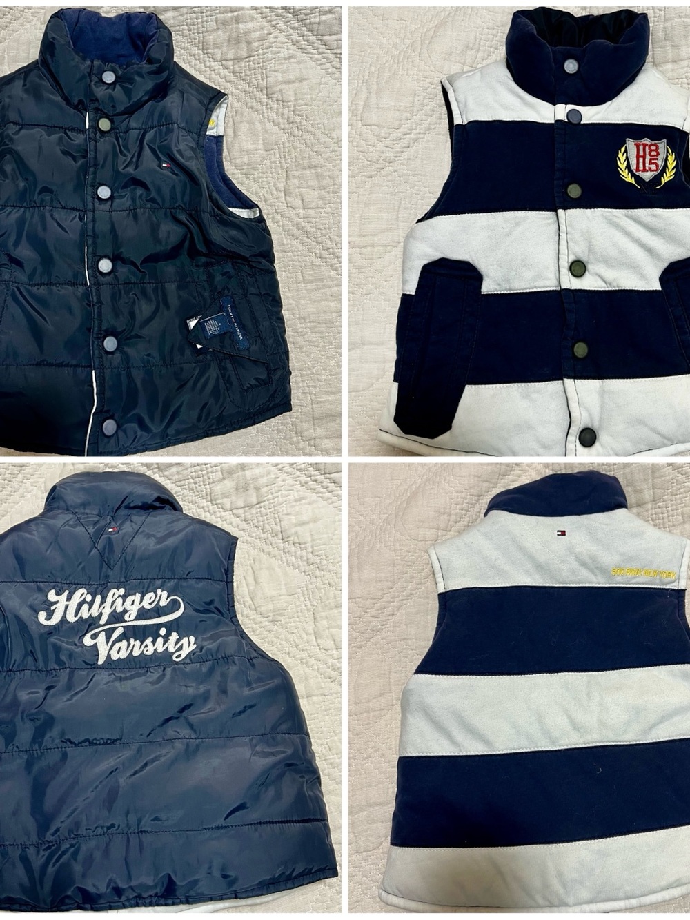 Tommy Hilfiger Kids Toddler
Reversible Winter Puffer Vest Gilet Size
4 Preppy